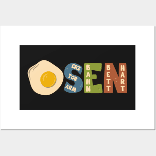 Make iron out of fried eggs Posters and Art